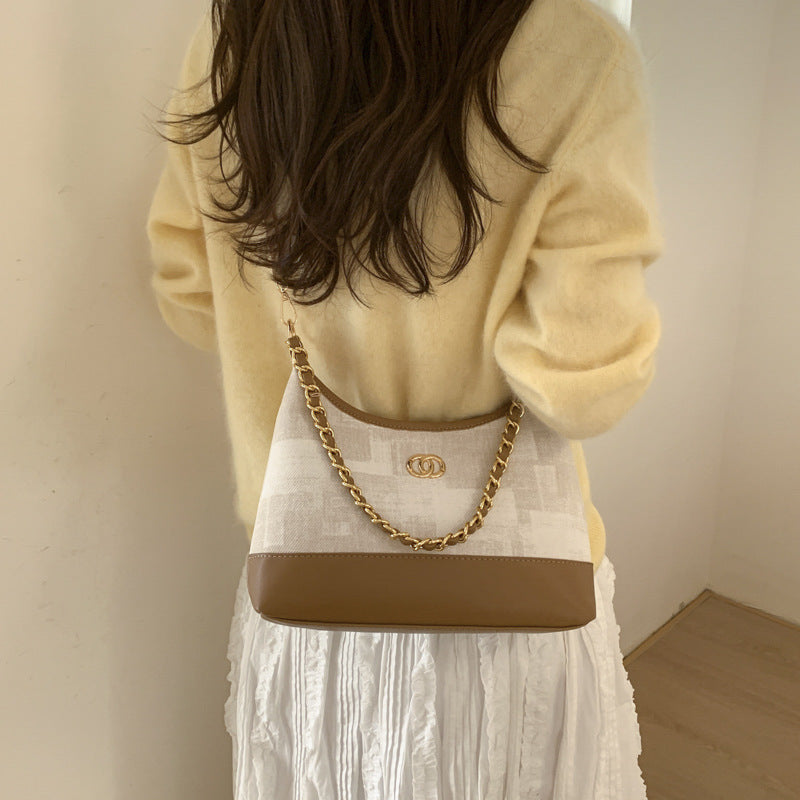Korean style chanel-inspired handbag - women's chain shoulder bag - new fashion gradient commuter bag