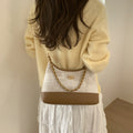 Korean style chanel-inspired handbag - women's chain shoulder bag - new fashion gradient commuter bag