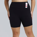 European and american plus size lycra yoga pants - women's high waist butt lifting running fitness leggings - no camel toe, tight fit athletic shorts