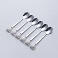 Bear spoon white (6 pieces)