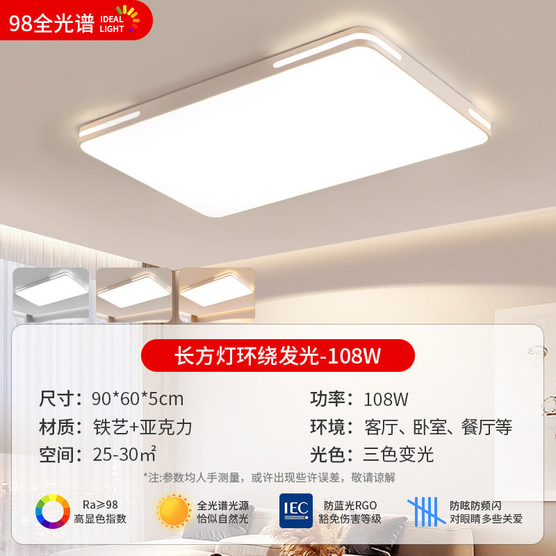2025 new living room modern minimalist elegant main light full spectrum eye protection led ceiling light whole house hallway lighting fixture