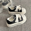 Women's shoes 2026 new spring thick solewhite shoes women's velcro student easiest for match bread shoes heightened casual sneakers
