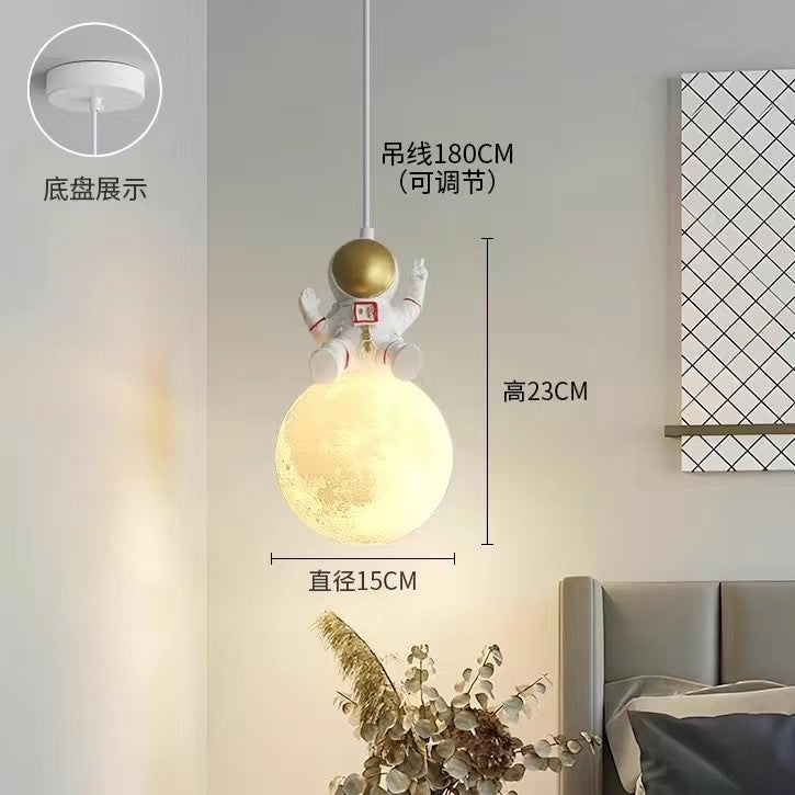 Modern minimalist panda cream style pendant light - three-light luxury dining table, dining room, bedroom cute ambiance pumpkin small pendant lamp