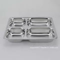 Here are a few options, depending on the specific nuance you want to convey:  **option 1 (focus on premium quality):**  "premium stainless steel dinner plates for home use - 304 stainless steel divided plates, perfect for cafeterias and serving dishes."
