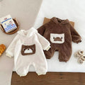 Baby rompers: autumn/winter onesies, cotton jumpsuits, baby clothes, winter wear, crawling suits, winter thickened new year's onesies