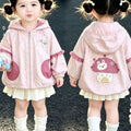 girls' outerwear: new spring/autumn collection - kids' hooded fashion top, stylish and lightweight baby clothes