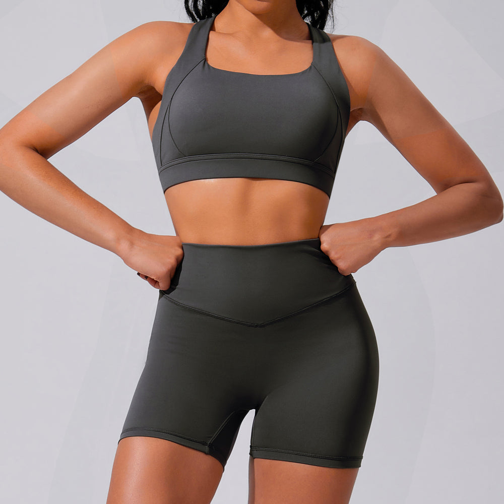 European and american summer cloud-like yoga set - tight-fitting, butt-lifting fitness outfit, two-piece gym running sportswear for women