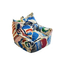 Graffiti lazy sofa commemorative caterpillar casual bean bag suede lounge chair can be used for home balcony cross-border foreign trade