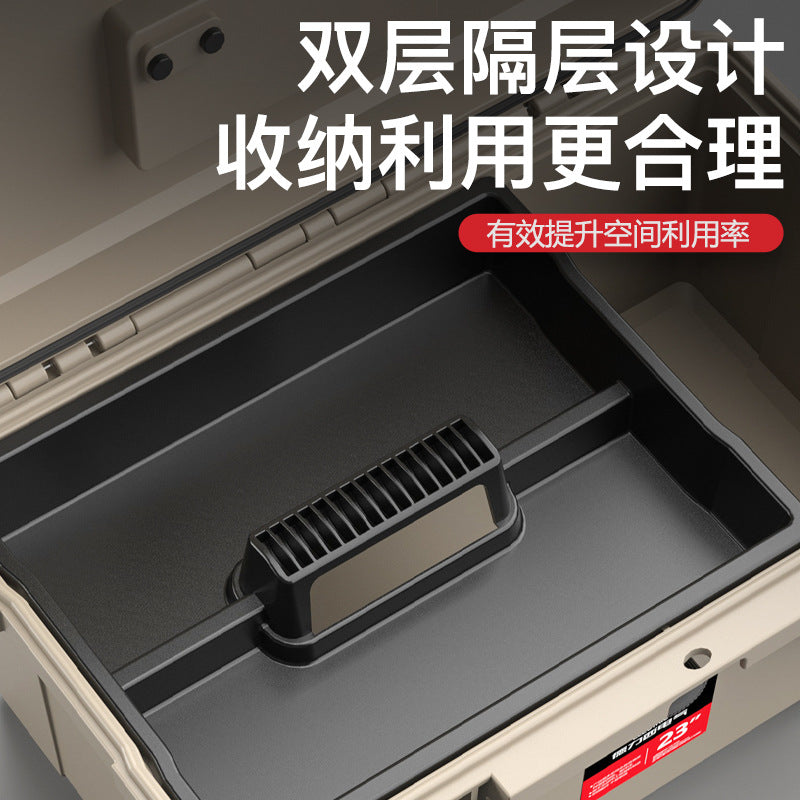 Delixi Electric Tool Box Hardware Multi-layer Thickened Waterproof Electrical Box Multifunctional Household Tool Storage Box
