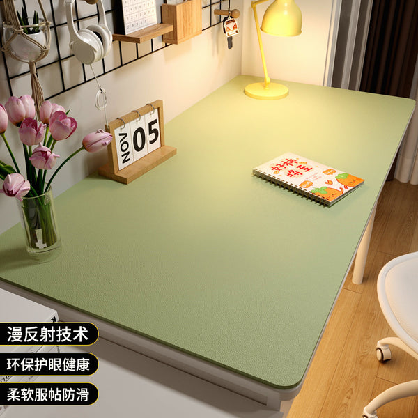 Environmentally friendly eye protection desk mat Student leather solid color coffee table mat Oil-proof dining table cloth Learning computer desk mat Non-slip
