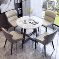 Round table for home negotiation small apartment table and chair modern dining table casualaccessible luxury reception casual round dining table and chair combination