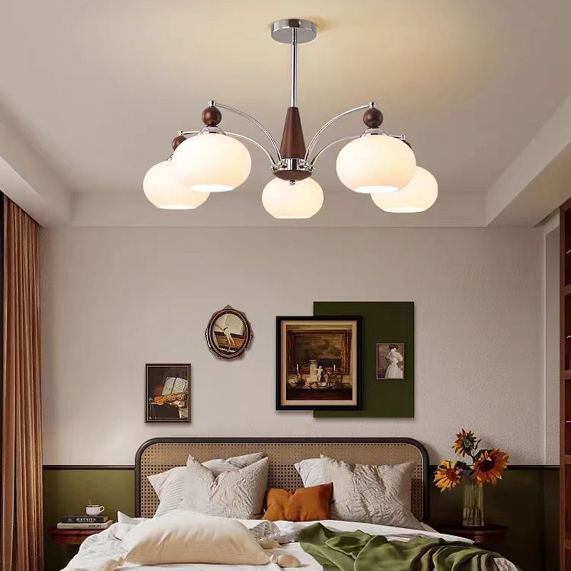 Nordic medieval style living room lamp chandelier modern casual restaurant chandelier study bedroom medieval magic bean chandelier lamp