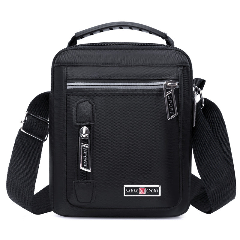 Nylon lightweight and simple messenger bag 2025 new multi-layer storage versatile shoulder bag business commuter portable men's bag