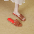 Summernew arrival mesh round toe one-line flatsoutwear sandals cross-border plus size slippers for women