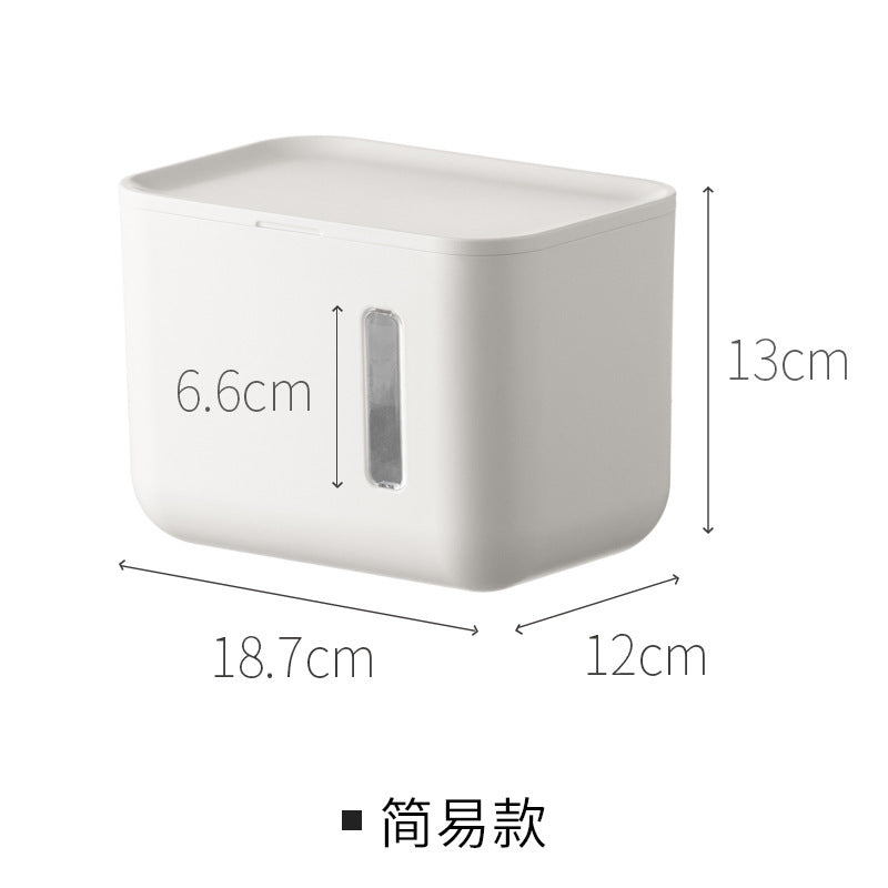 Liheng bathroom creative tissue box toilet wall hanging roll paper box toilet paper pumping tissue holder no punching simple model