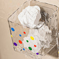 Facial tissue storage box - premium toothpaste, toothbrush, and comb organizer - no-drill shelf for bathroom, kitchen, and general storage