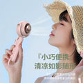 New arrival small sweet handheld fan for home desktop usb fan outdoor hiking buckle portable fan wholesale