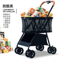 Multi-functional shopping cart - lightweight, one-click foldable, small to medium-sized shopping trolley for on-the-go use
