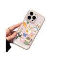 Suitable for iphone17promax cute hand-painted style baking cat mobile phone case apple 16 anti-fall protective cover 13
