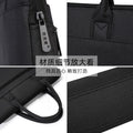 Large capacity briefcase file bag business conference bag double layer zipper document portfolio printing available