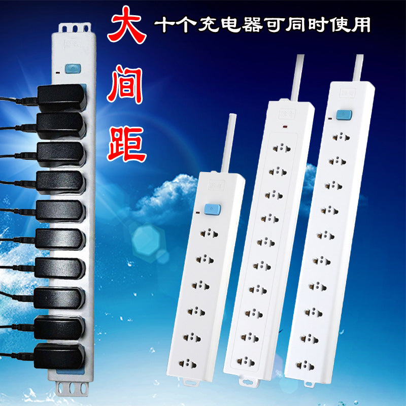 PDU cabinet socket routing light cat power supply room assembly line plug-in board household power strip 2 holes weak current box wiring board