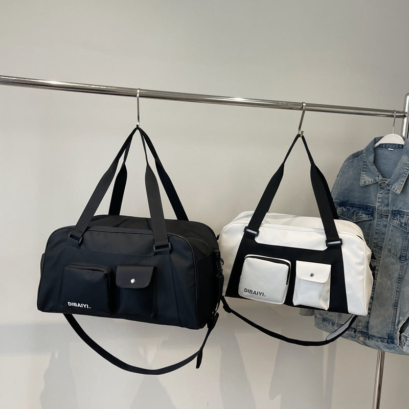 New simple short-distance travel bag crossbody large-capacity sports yoga swimming fitness bag luggage storage tote bag