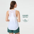 Summer new yoga tank top women's mesh breathable beautiful back sports quick-dry tight-fitting top yoga wear d25038