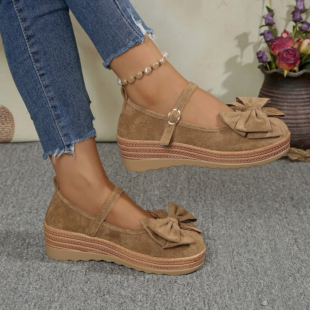 summer new arrival: plus size women's casual comfortable bow french style fashion flats wholesale
