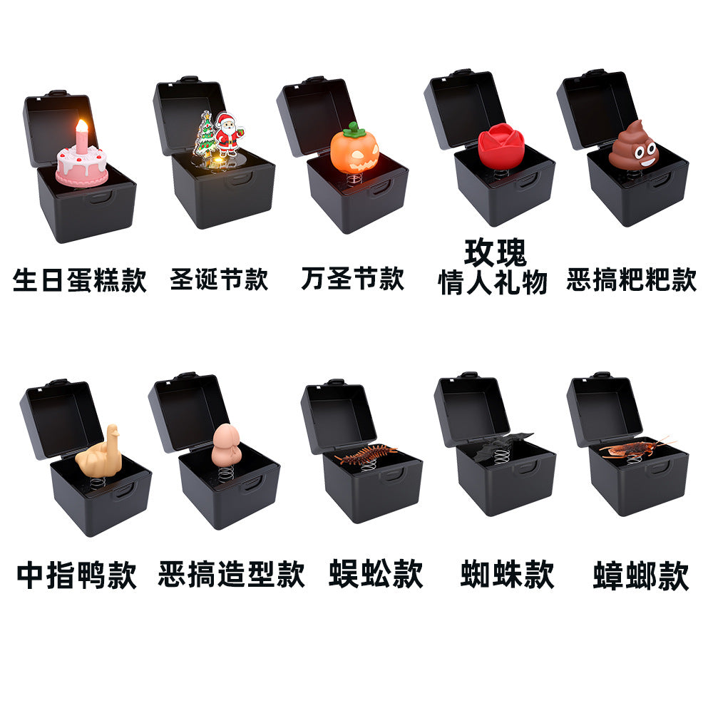 Birthday Cake Music Box Candle Glow Valentine's Day Party Decorations, Holiday Gifts Joke Toys