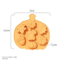 Harvest festival pumpkin silicone cake mold leaf handmade soap mold cold process home baking mold cross-border hot selling halloween