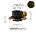Hand drawn gold edge-black