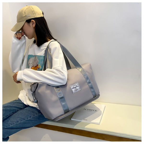 Dry and wet separation travel bag Women's fitness bag Business trip travel bag Luggage bag Large capacity water-proof travel bag Wholesale