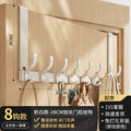 Door back hook milky white 8 hooks [removable 28cm]