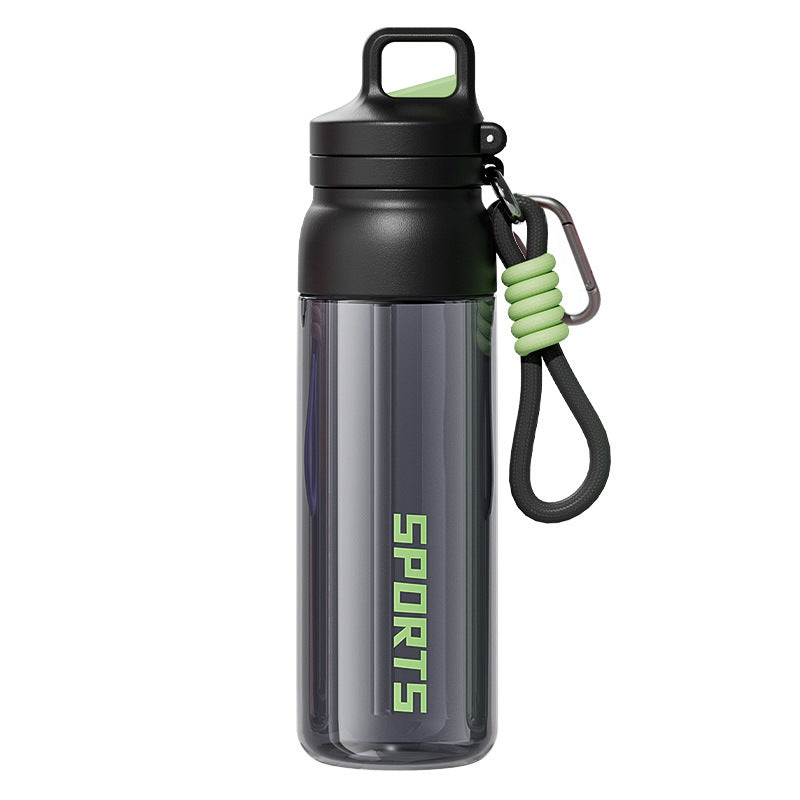 One-click lid opening water cup tritan one lid three drinks outdoor large capacity sports water cup fitness men's and women's cycling water kettle