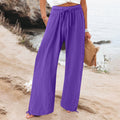 independent station  fashion cross-border hot selling export elastic casualpure colorpants loose pants
