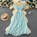 French chic ruffle trim chiffon dress -  new arrival: ethereal, slimming maxi dress