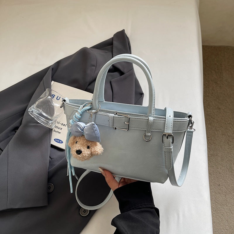 2026 spring new trendy women's bag dopamine minimalist tote bucket bag high-quality versatile large capacity crossbody bag