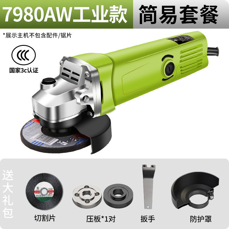 Chuangyi Industrial Angle Grinder Multifunctional Grinder Grinder Hand Grinder Polishing Machine Cutting Machine Household Hand Grinding Wheel