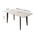 Factory direct custom wholesale restaurant desk modern minimalist light luxury extendable small apartment rectangular table home dining table