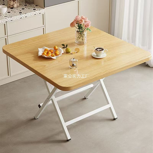 Foldable dining table Small table Household simple table Folding table Rental house Outdoor portable stall Eating square table