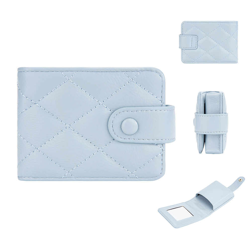 Baellerry's new mini fashion lipstick bag Korean version rhombus buckle change bag with lenses cosmetic bag