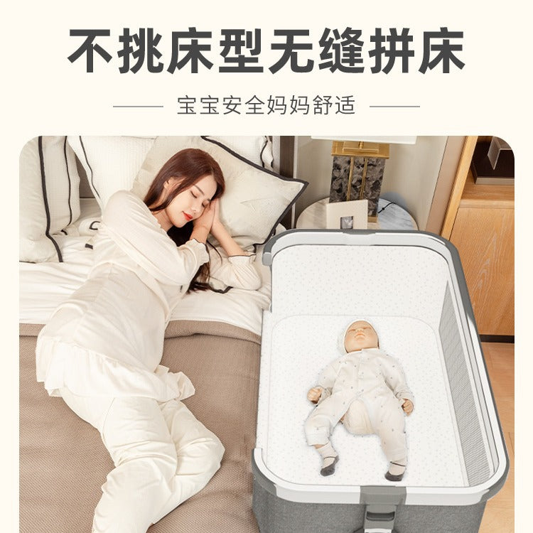 Baby crib - portable, foldable, multi-functional bassinet - newborn & toddler convertible bed