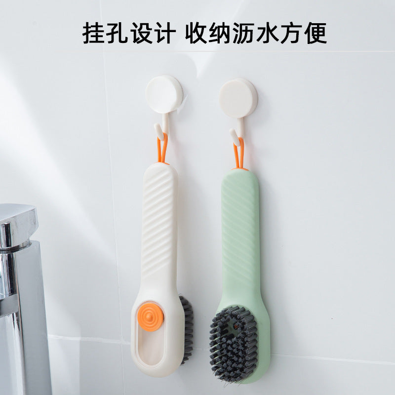Shoe brush for home push-type automatic liquid adding laundry brush washing clothes shoe cleaning brush wholesale storage detachable washable