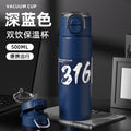 316 stainless steel vacuum insulated tumbler - large capacity, dual-drink, pop-up straw, portable water bottle for students (men & women)