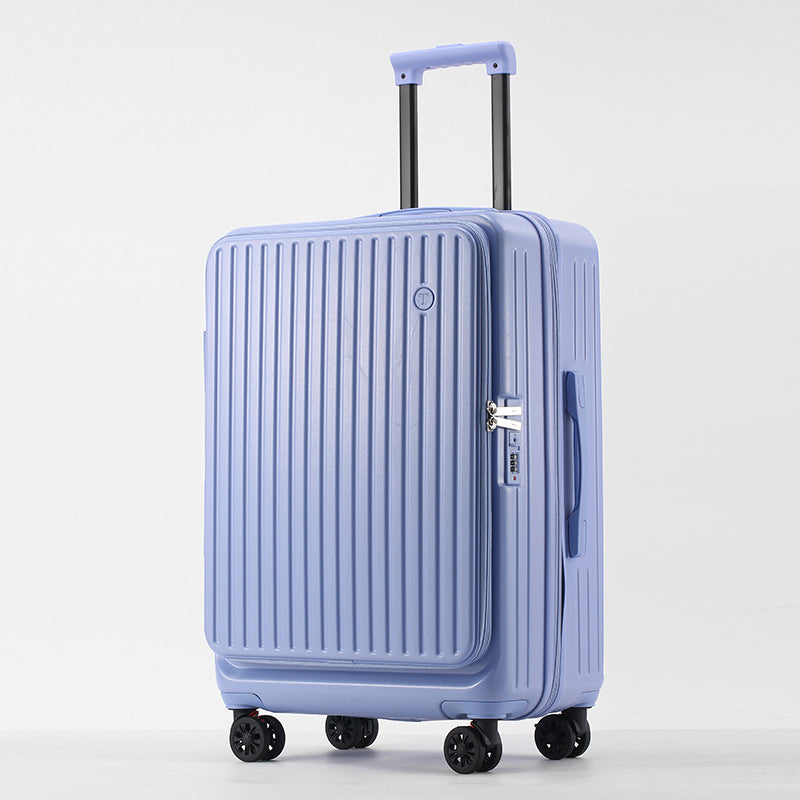 Side open expandable suitcase 24-inch ultra-light trolley case 20-inch boarding case three-piece suitcase password bag