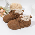 plus sizeelegantfleece-linedheattech german training shoes for women fall and winternew arrival front tie backretro soft bottom anti-snow boots