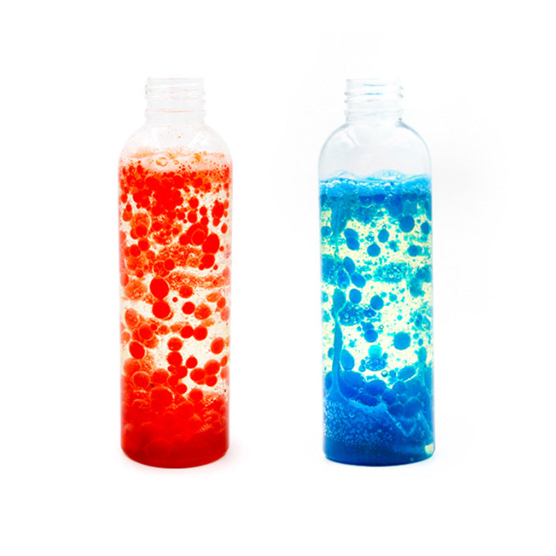 Science experiment children DIY handmade material pack rainbow rain pearl rain milk animation volcanic eruption color matching