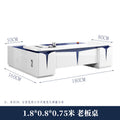 Piano lacquer office desk - designer creative high-end executive desk - stylish white manager supervisor executive desk