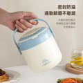 Portable stainless steel thermal insulation pot lunch box double-layer lunch box divided into grids for students 2-layer thermal insulation bucket soup kettle barrel