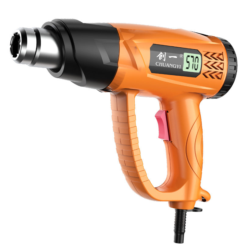 Chuangyi hot air gun high-power intelligent digital display industrial grade beauty seam baking gun special small heating baking gun